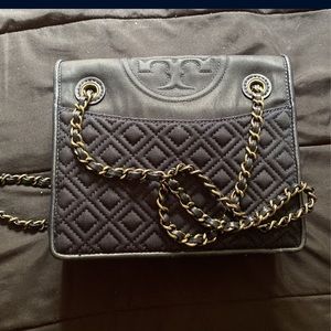 Dark denim Fleming tory Burch HTF